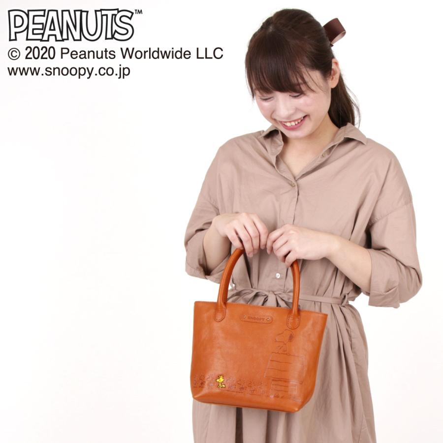 PEANUTS SNOOPY スヌーピー バッグ ハンドバッグ ミニトート ウッド