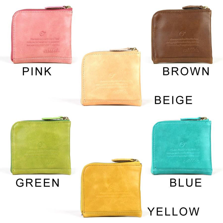 oeillet（ウイエ） ミニ財布 レディース コインケース lファス 薄い 日本製 パステル オイルレザー 本革 Bec グリーン :  おさいふやさん - 通販 - Yahoo!ショッピング