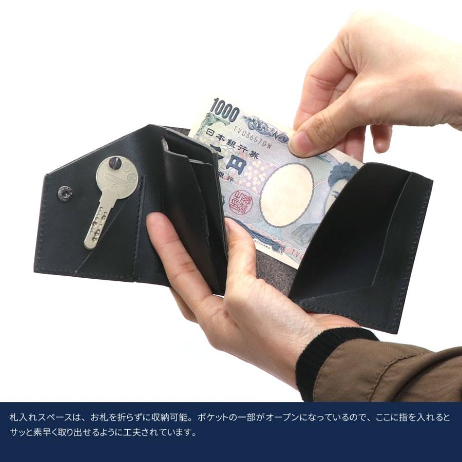 ミニ財布 エルバマット 三つ折り財布 キーホルダー box型小銭入れ 日本