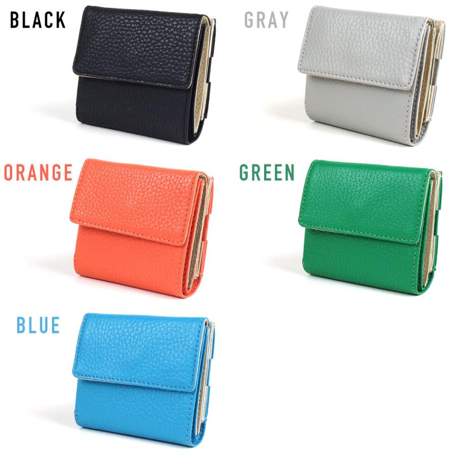 ミニ財布 二つ折り財布 小銭入れ有 鍵 コンパクト 本革 イタリアン