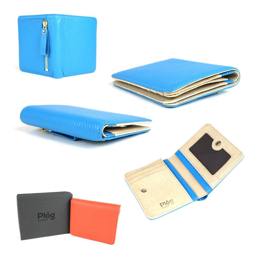 二つ折り財布 ミニ財布 IDカード 小銭入れ有 コンパクト 本革