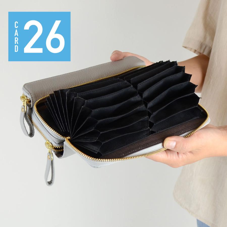 カードがたくさん入る長財布 レディース 大容量 じゃばら 本革 Plog