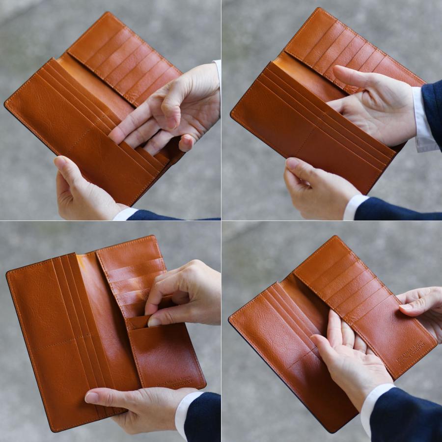 札入れ 長財布 メンズ 二つ折り 小銭入れなし コードバン さいふ 札入れ 長財布 メンズ 二つ折り 小銭入れなし コードバン さいふ