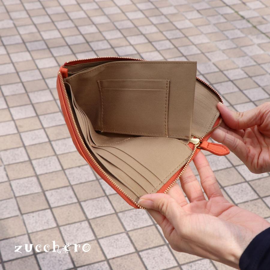 zucchero filato 長財布 レディース L字ファスナー エル字 水玉 zucchero filato 長財布 レディース L字ファスナー エル字 水玉