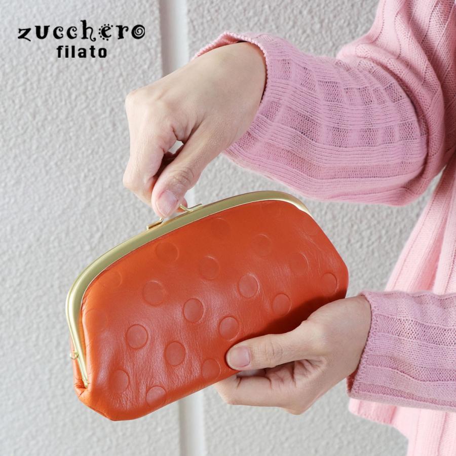 zucchero filato がま口財布 長財布 レディース 親子 本革 zucchero filato がま口財布 長財布 レディース 親子 本革