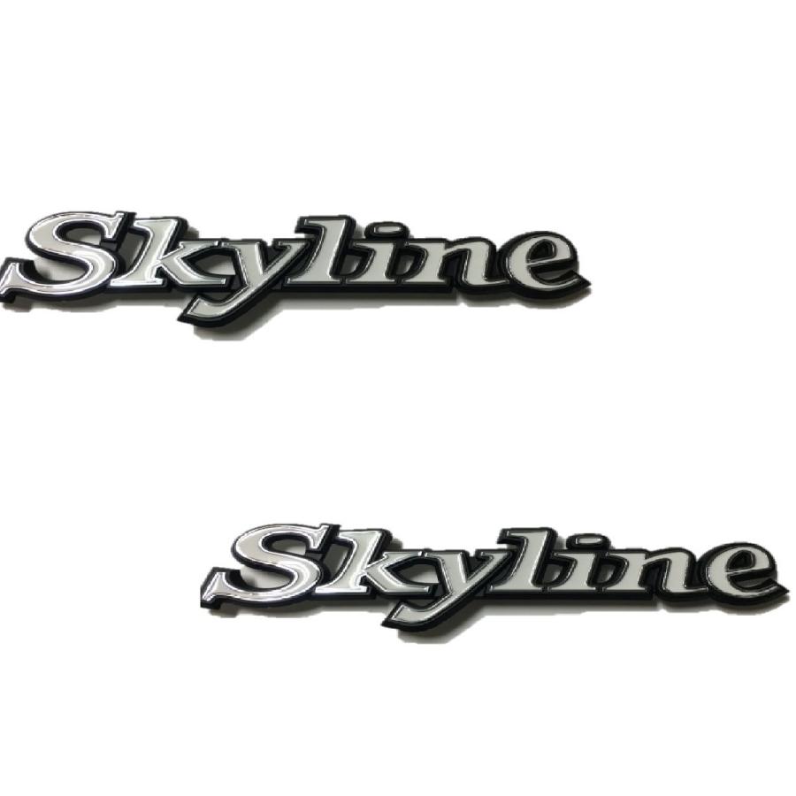 ケンメリ リアフェンダー SKYLINE エンブレム 2個 バッチ マーク GT 