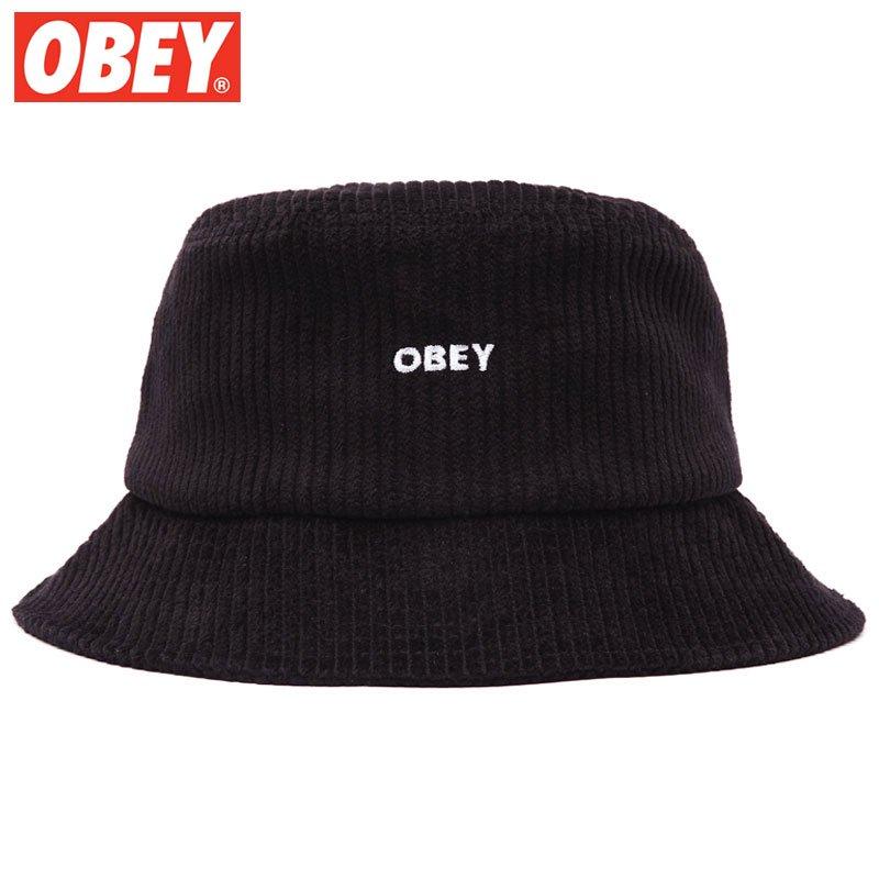 オベイ OBEY BOLD CORD BUCKET HAT(ブラック 黒 BLACK)オベイハット OBEYハット オベイバケットハット