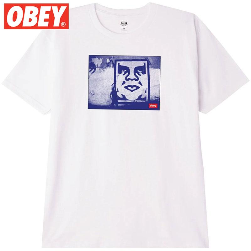 オベイ OBEY OBEY NEW YORK PHOTO TEE(ホワイト 白 WHITE)オベイT 