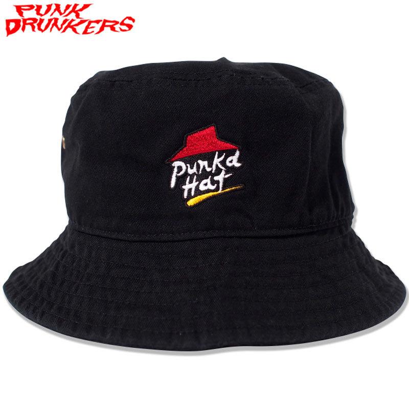 パンクドランカーズ PUNK DRUNKERS パンクドHAT(BLACK)パンクドランカーズバケットハット バケハ 帽子 ぼうし パンクド