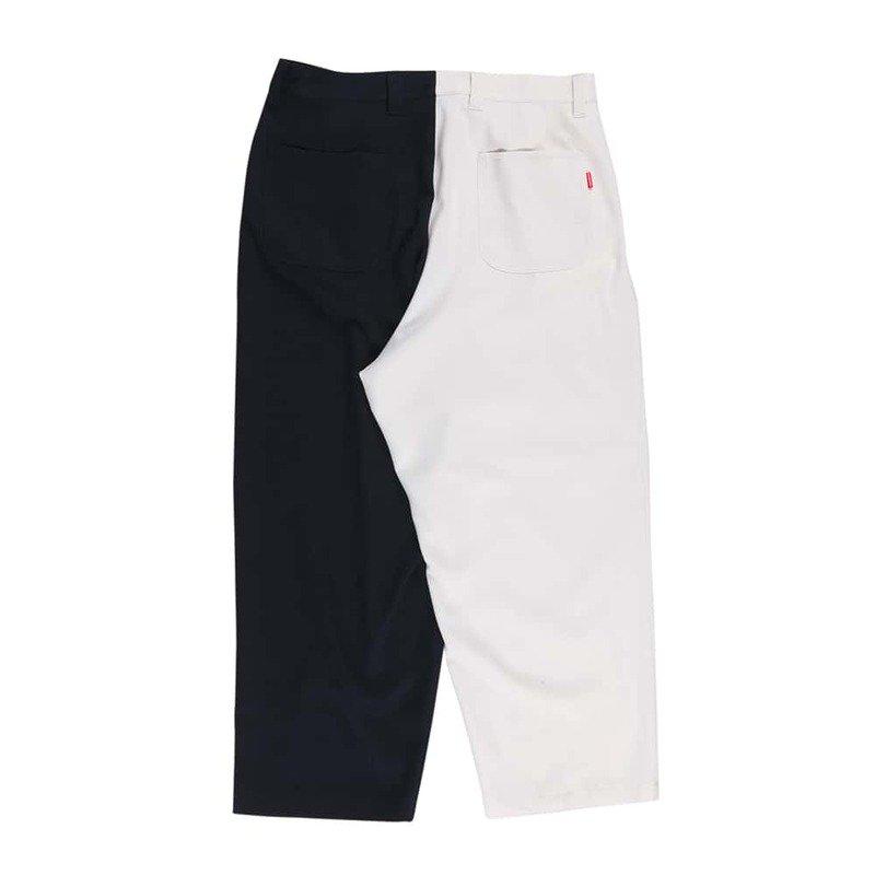 送料無料 ローリングクレイドル ROLLING CRADLE 2TONE TUCK PANTS(WHITE/NAVY)ローリングクレイドルパンツ ロリクレパンツ ボトムス｜osaka-warp｜03