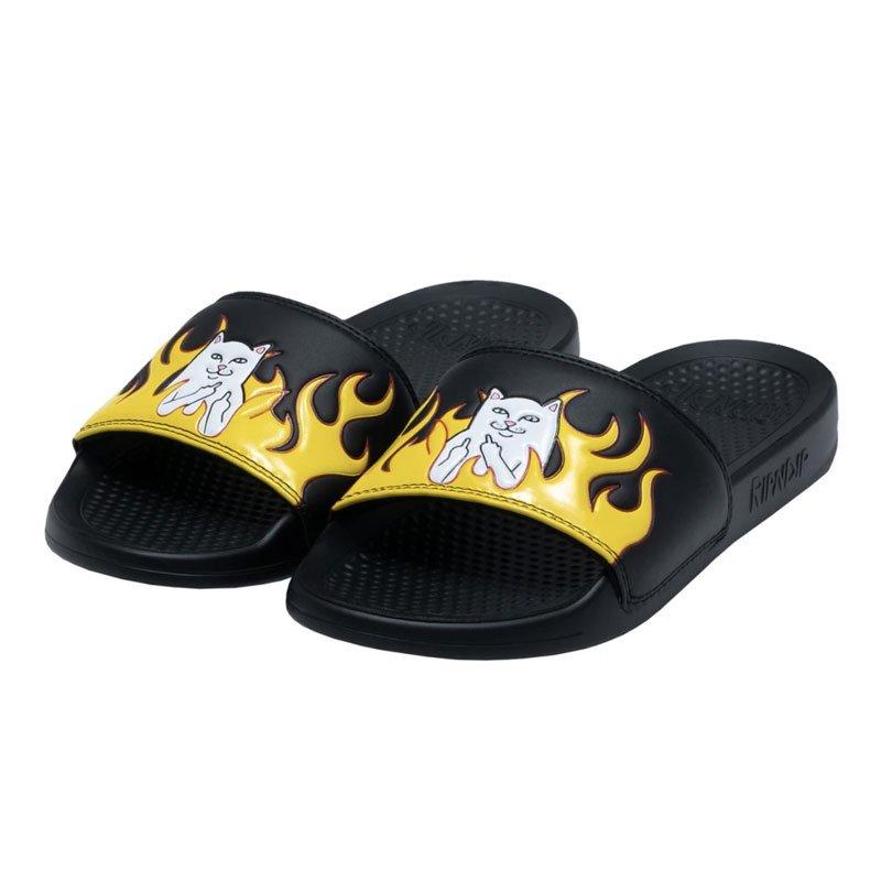 リップンディップ RIPNDIP WELCOME TO HECK SLIDES(BLACK)リップンディップサンダル RIPNDIPサンダル リッピンディップサンダル｜osaka-warp｜02