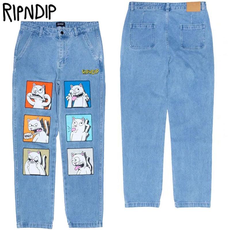 リップンディップ RIPNDIP FRUSTRATION DENIM PANTS(MEDIUM WASH)RIPNDIPパンツ リッピン