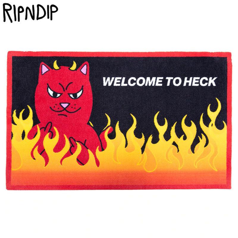 リップンディップ RIPNDIP WELCOME TO HECK RUG(BLACK)リップン