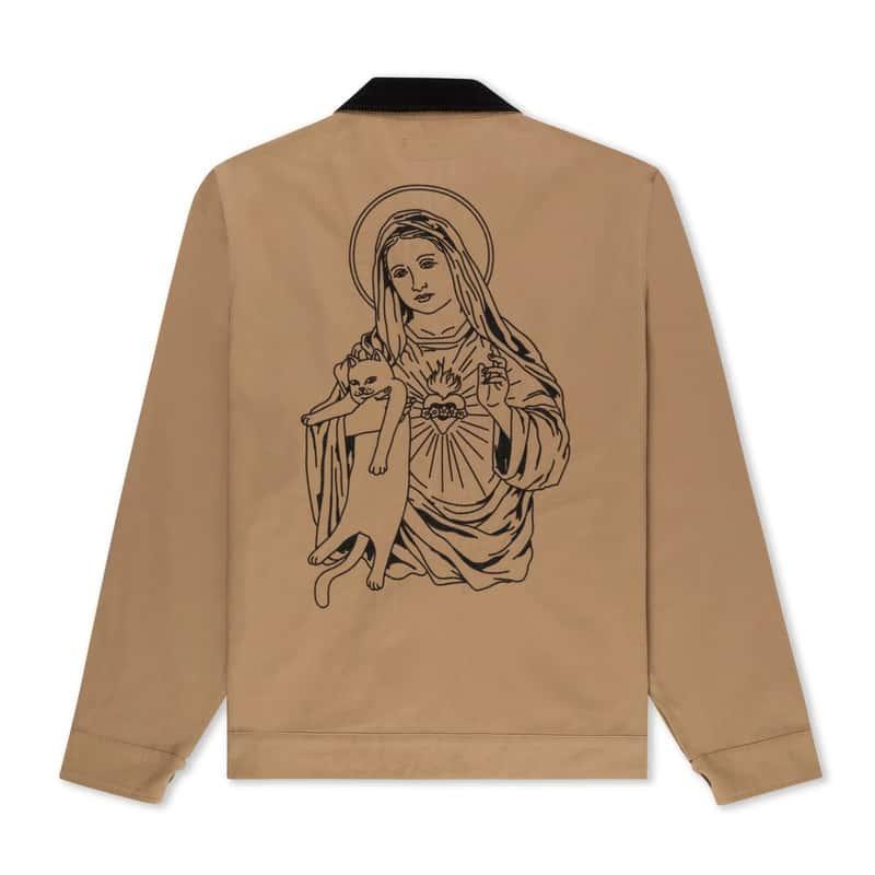 RIPNDIP 送料無料 リップンディップ MOTHER MARY WORK JACKET(ベージュ 