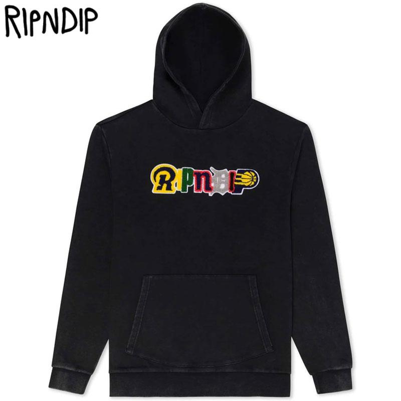 RIPNDIP（リップンディップ） RIPNDIP FAN FAVE HOODIE(ブラック 黒