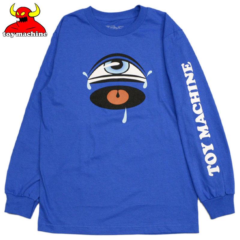 え*き様 トイマシーン US】トイマシーン TOY MACHINE CRY SECT LONG SLEEVE(ブルー 青 ROYAL