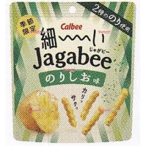 業務用菓子問屋GG カルビー 35G 細ーいJagabeeのりしお味×12個【画