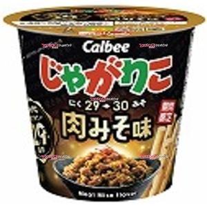YC カルビー 52G じゃがりこ 肉みそ味×12個【送料無料（沖縄は別途