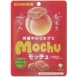 業務用菓子問屋GGxユーハ味覚糖 45G モッチュ白桃味×10個【a5mad