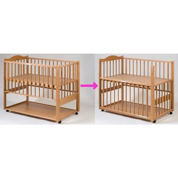 ᐛ )✩.*˚様 専用 ベビーベッド 木製 ナチュラル