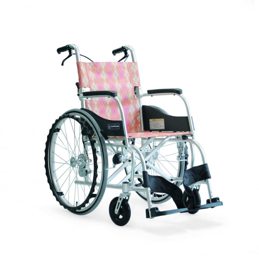 軽量車椅子 ふわりす KF22-40SB 自走タイプ（介助兼用） 9.6kg あんずイエロー カワムラサイクル ☆個人宅配送無料｜osakababy