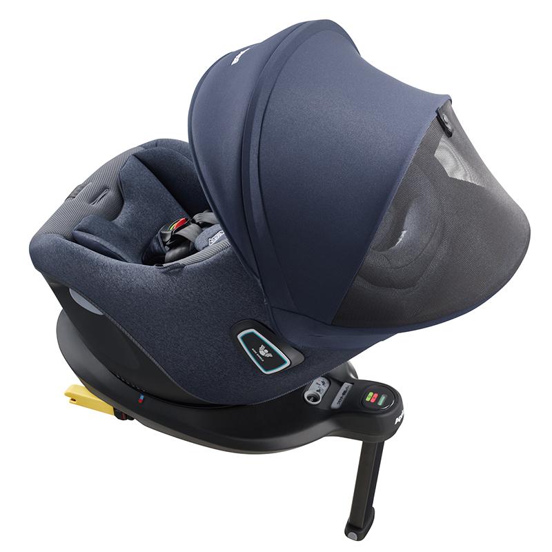 チャイルドシート 新生児 ISOFIX 回転式 【 アップリカ 】 クルリラ プライト ナイトネイビー NV　_6