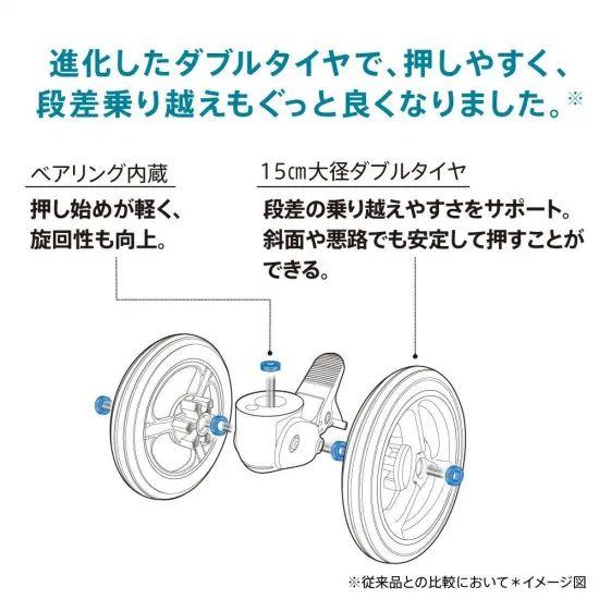 アップリカ ラクーナ クッション フリー AE ブラック BKの画像