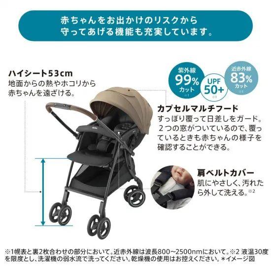 アップリカ ラクーナ クッション フリー AE ブラック BKの画像