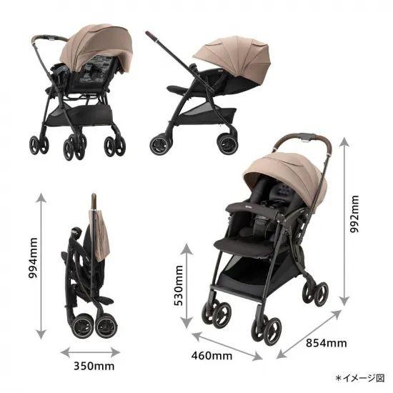 アップリカ ラクーナ クッション フリー AE ブラック BKの画像