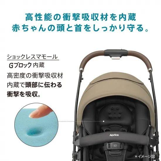 アップリカ ラクーナ クッション フリー AE ブラック BKの画像