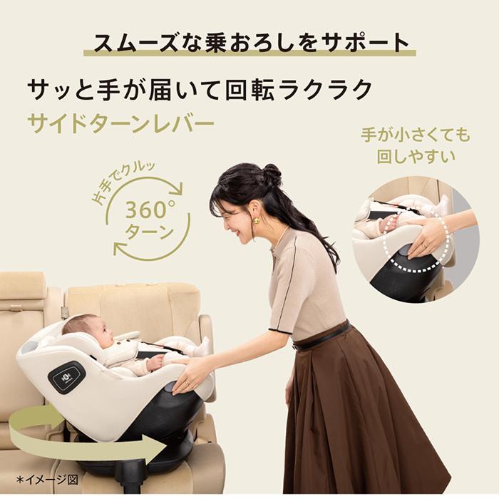 アップリカ（Aprica） チャイルドシート 新生児 ISOFIX 回転式