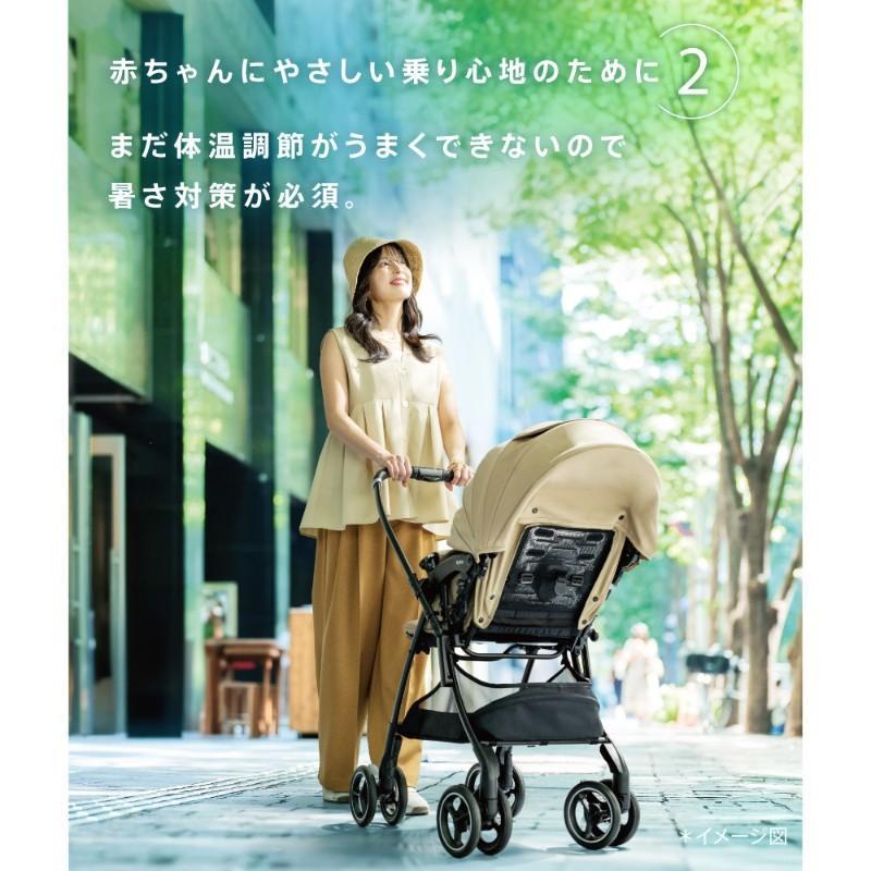 A型 ベビーカー アップリカ ラクーナ クッション AI ブラック BKの画像