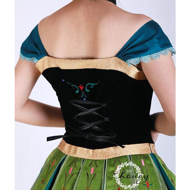 や様　ディズニー Anna Fairy Tale Couture コスプレ衣装 K2979 ディズニー アナと雪の女王 アナ Anna 風 コスプレ衣装 +