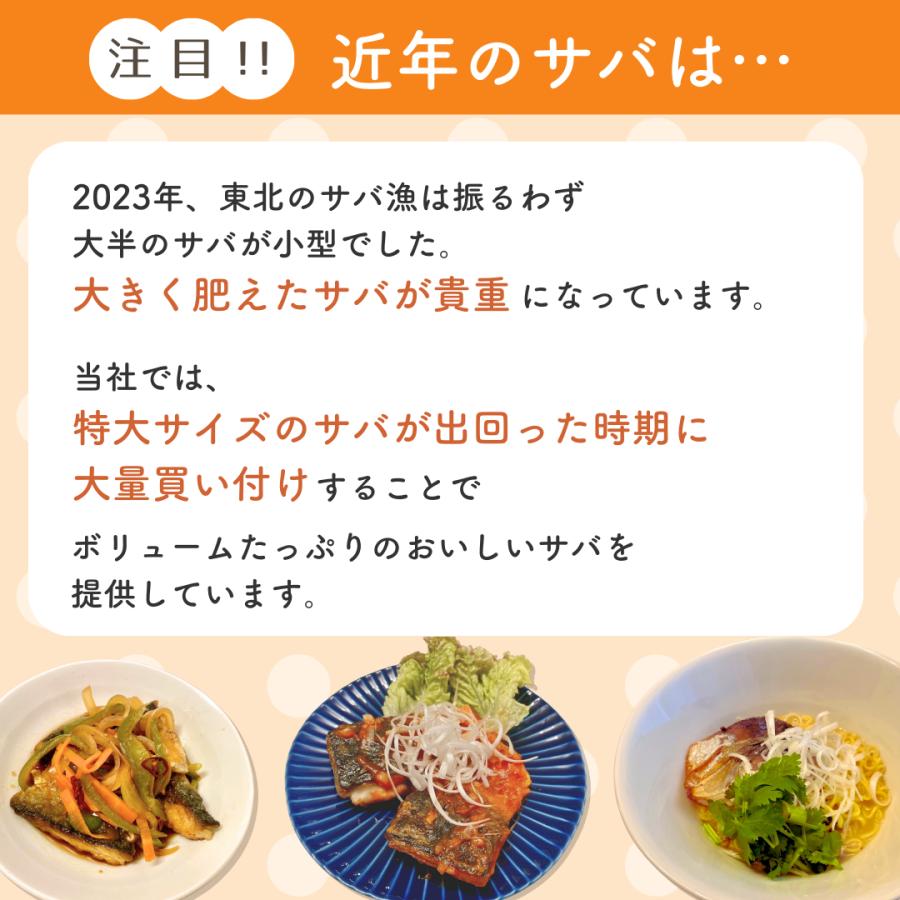 金華サバフィレ/骨取り/特大/約200ｇ/10枚入/お年寄り/子供/食べやすい/プレーンだから味付けしやすい/個包装で料理しやすい/〆サバ/竜田揚げ/さば 鯖 サバ｜osakana-taiko｜04