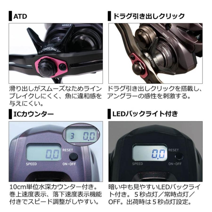 DAIWA（ダイワ） 21 紅牙IC 150L 左巻 ベイトリール : おさかな侍