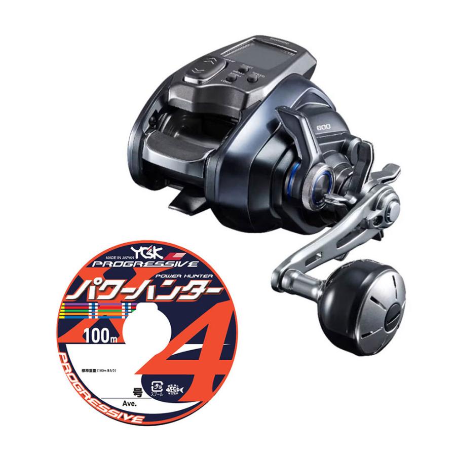 シマノ 23 フォースマスター 600 右巻き PEライン3号200mセット 