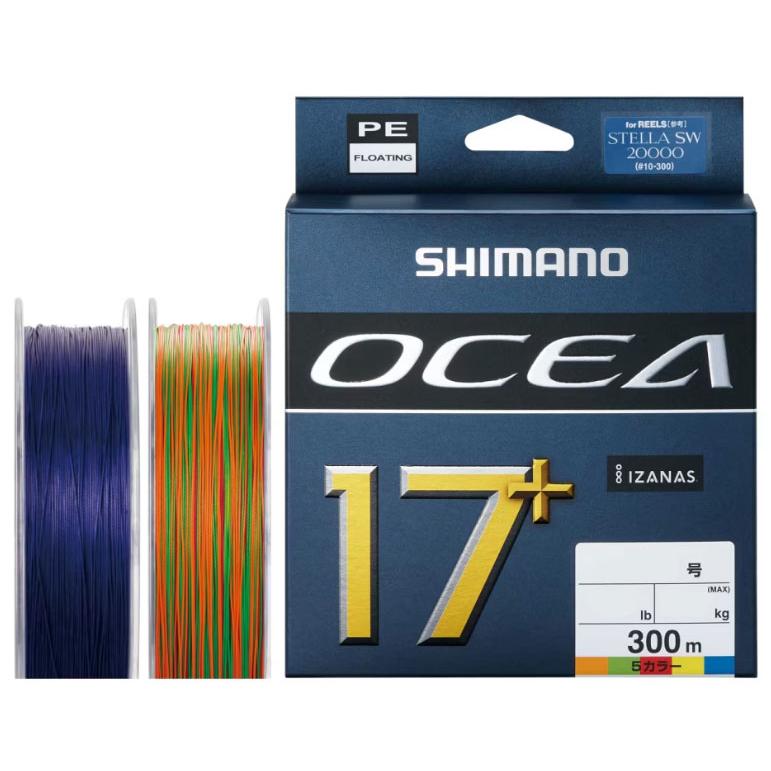 新品シマノ オシア17+ PEライン10号300m 5カラー シマノ（SHIMANO） オシア 17+ PE SW 300m 5号 LD-A71Y SW NAVY/10m x