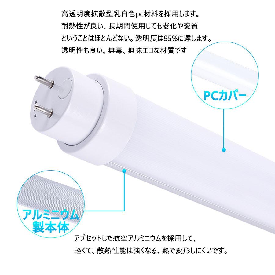 【特売 15本セット】40W形 LED蛍光灯 LED直管 グロー式工事不要 20W消費電力 120cm 1198mm 超高輝度3200lm G13口金回転 T10 色選択 FL40 LED直管蛍光灯の画像