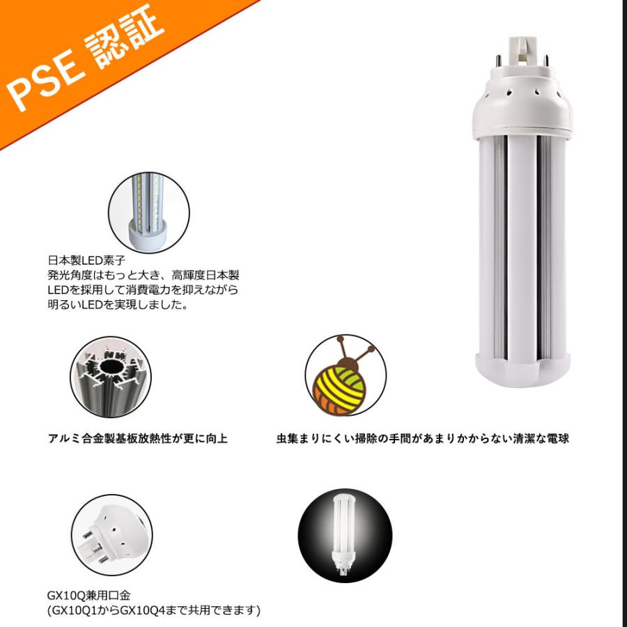 FDL27型のLED LEDコンパクト蛍光灯 FDL27EXをLEDに交換 【電磁波