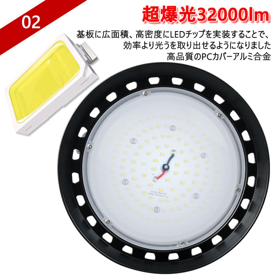 【6個】高天井用led照明 200W led高天井灯 ダウンライト ledライト 屋外 ハイベイライト 工場用led照明 工場led led投光器 200w led作業灯 水銀灯led化 2年保証の画像