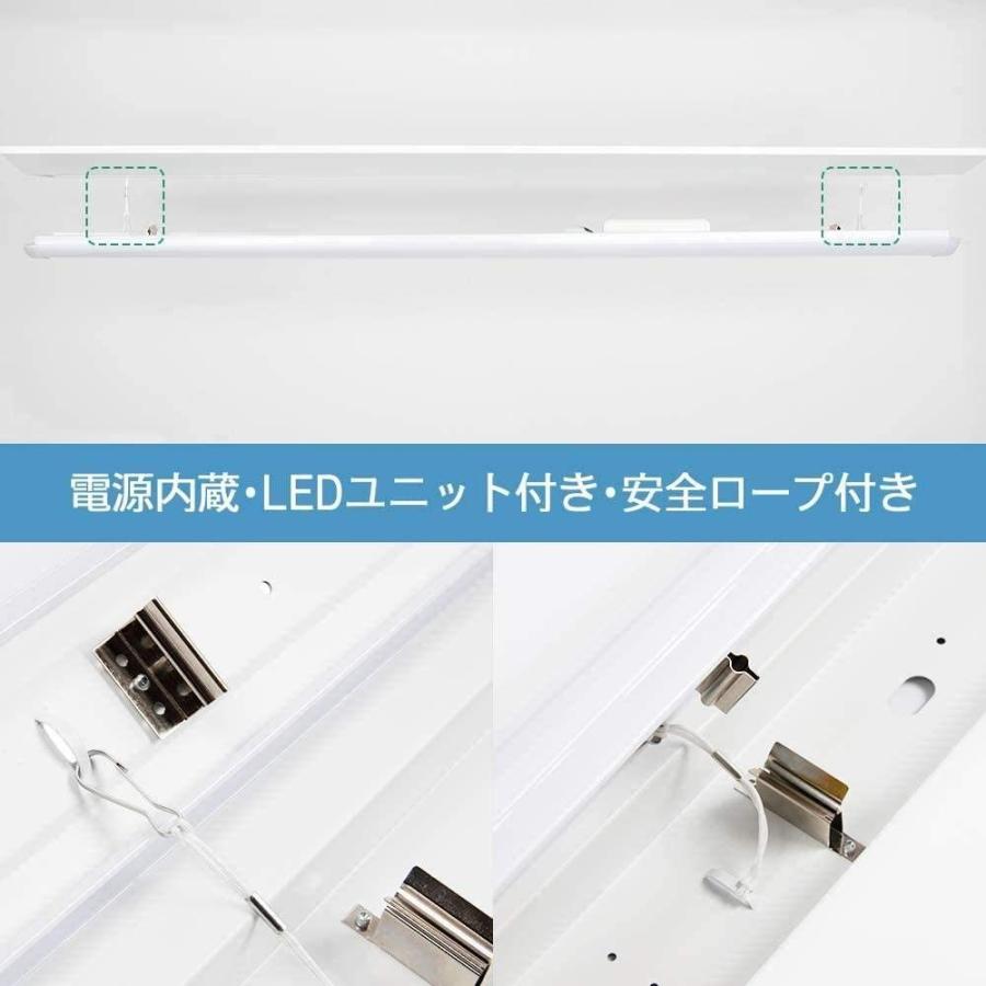 4台セット直付LEDベースライト逆富士型 40W型2灯相当 LED 天井照明器具 4台セット直付LEDベースライト逆富士型 40W型2灯相当 LED 天井