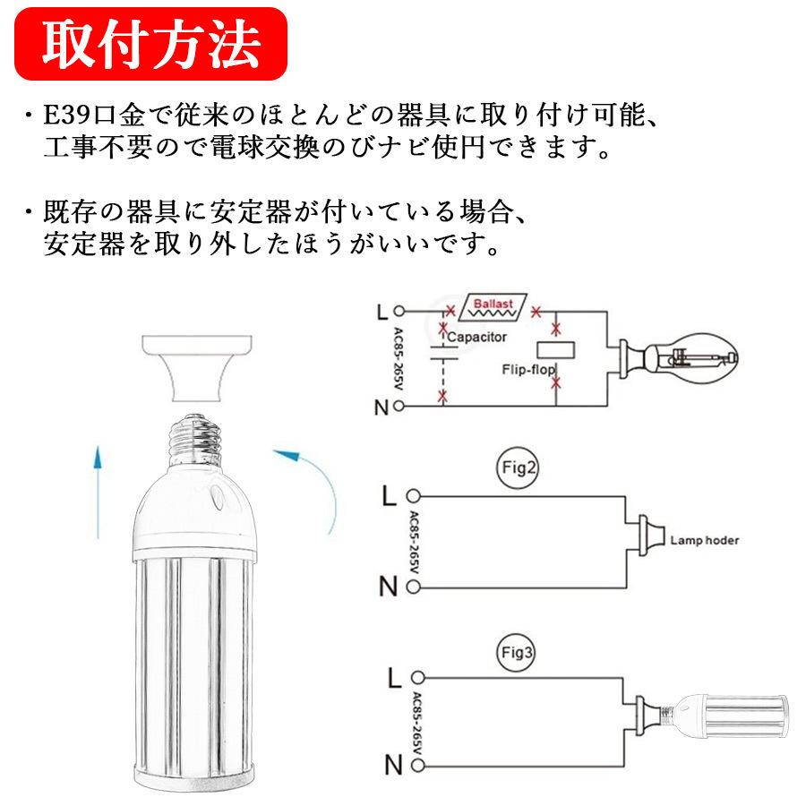 新品発売】水銀灯400W相当 hf400代替 LEDコーンライト60W E39 IP64防水