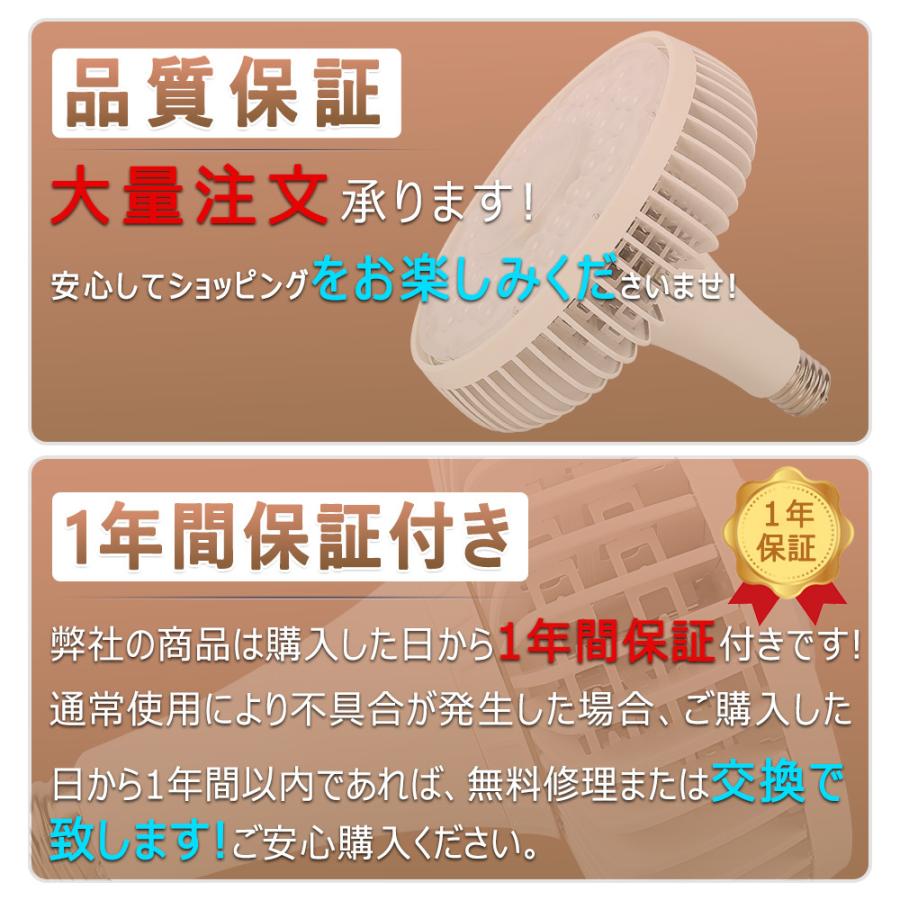 【20個】LED ビーム電球 150W 口金E39 30000LM高輝度 ledランプ1500W相当 LED電球 散光型 ビームライト 看板照明 省エネ 高品質 長寿命 屋内用【1年保証】色選択の画像