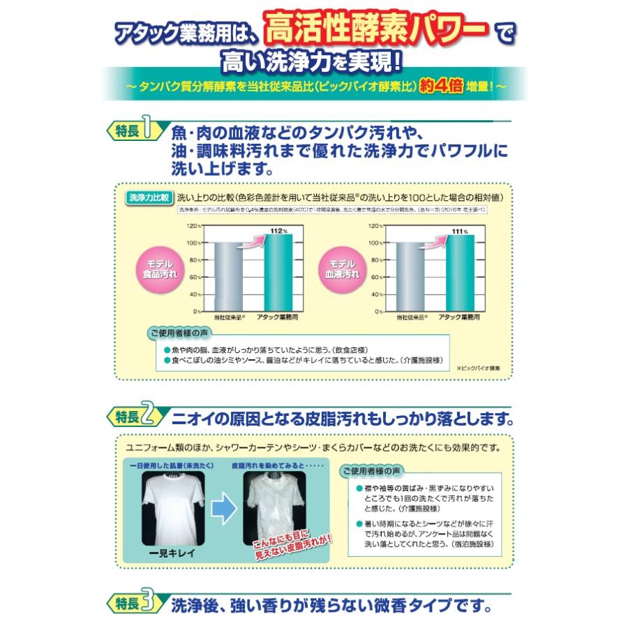 Kao 花王 アタック 粉末 2.5kg 業務用 : 洗剤屋.com ヤフー店
