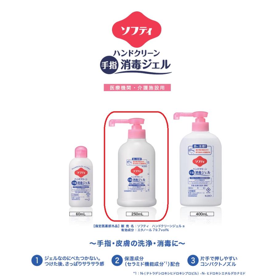 Kao（花王） ソフティ ハンドクリーン 手指消毒ジェル 250ml×10本 業務