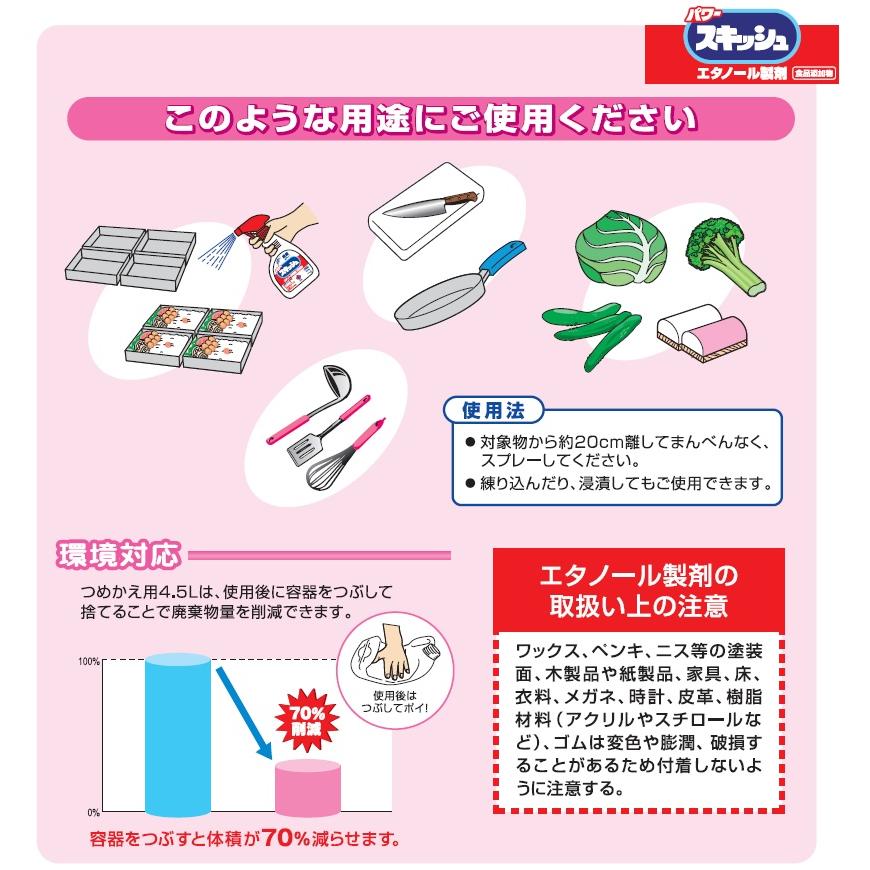 Kao（花王） パワースキッシュ 詰替 4.5L 業務用 正規品 : 洗剤屋.com