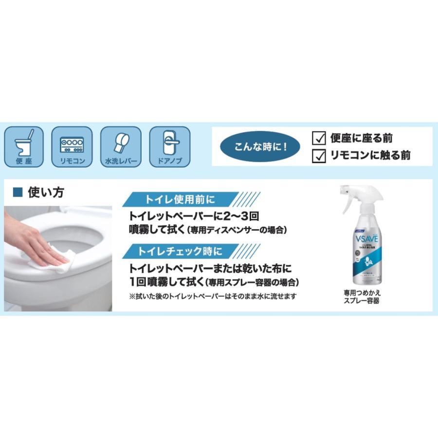 Kao（花王） V-セーブ 便座除菌クリーナー用つめかえスプレー容器