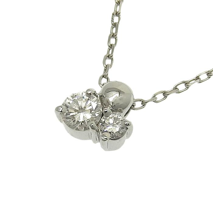 4℃ ヨンドシー デザイン ダイヤ ネックレス Pt850 プラチナ  