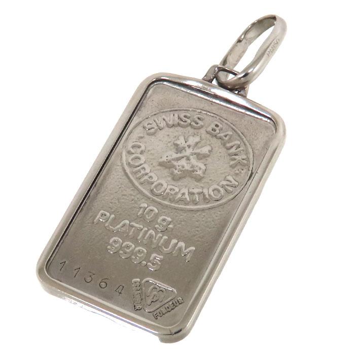プラチナ インゴット トップ Pt1000 Pt850 プラチナ 11.4g ネックレス 