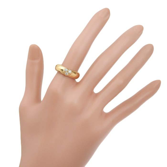 TIFFANY&Co ティファニー フレンドシップ ハート ダイヤ リング K18PG 